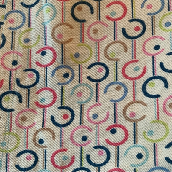 i.e. relaxed 100% Cotton Skirt in Retro Pattern; Nice, Heavy Material sz 12 P - Picture 8 of 14